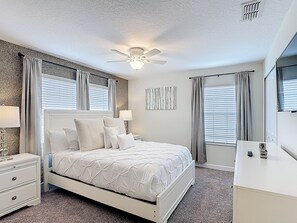 5 bedrooms, iron/ironing board, travel cot, free WiFi