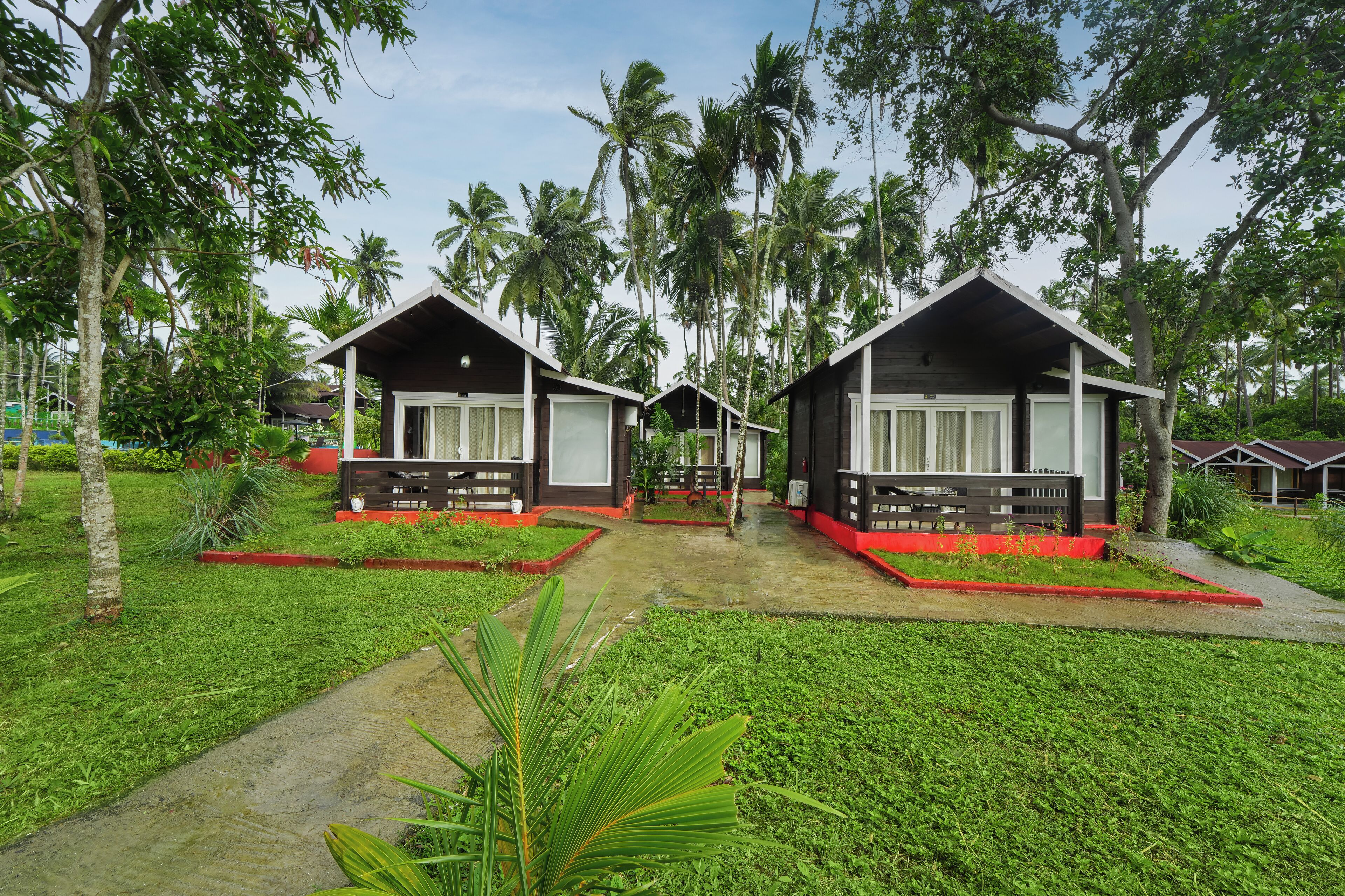 Premium Cottage, Balcony, Ocean View | In-room safe, desk, laptop workspace, iron/ironing board