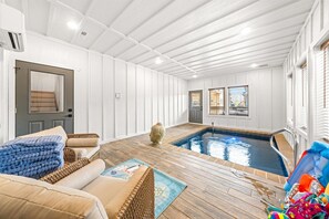 Piscine couverte, piscine chauffée