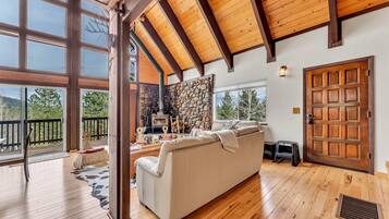 Télévision, cheminée