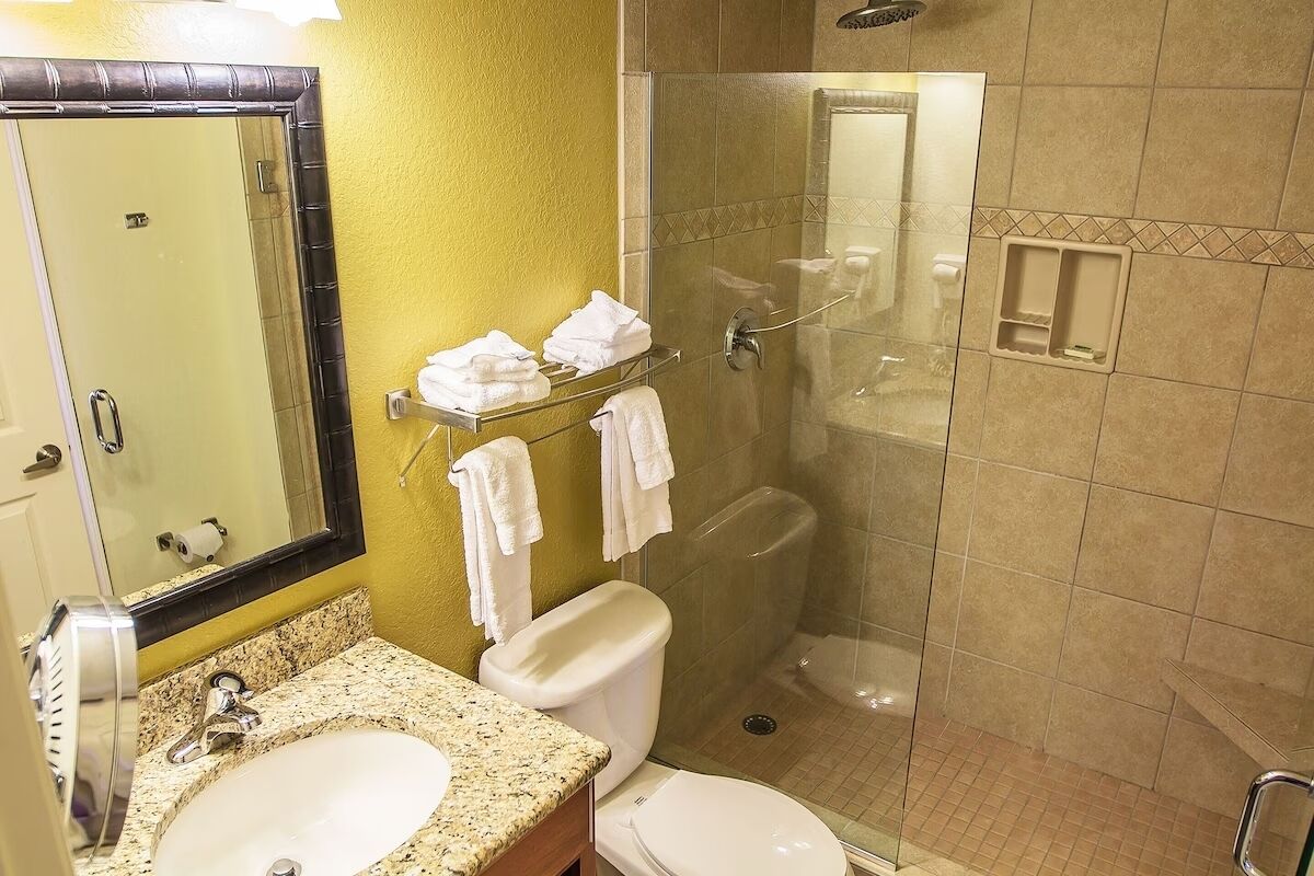 ヘアドライヤー、タオル、石鹸、トイレットペーパー