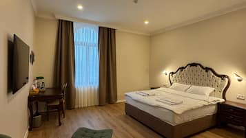 Design dubbelrum | 1 sovrum, skrivbord och gratis wi-fi