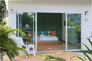 Bungalow Deluxe, vue jardin | Terrasse/Patio