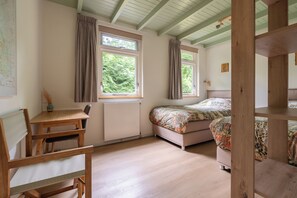 2 habitaciones, escritorio, wifi y ropa de cama