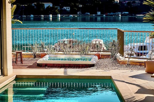 Exclusive Villa, 4 Bedrooms, Private Pool, Sea View | Terrace/patio