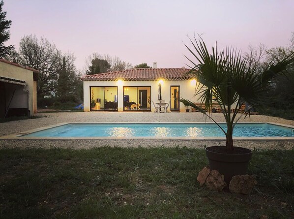 A heated pool