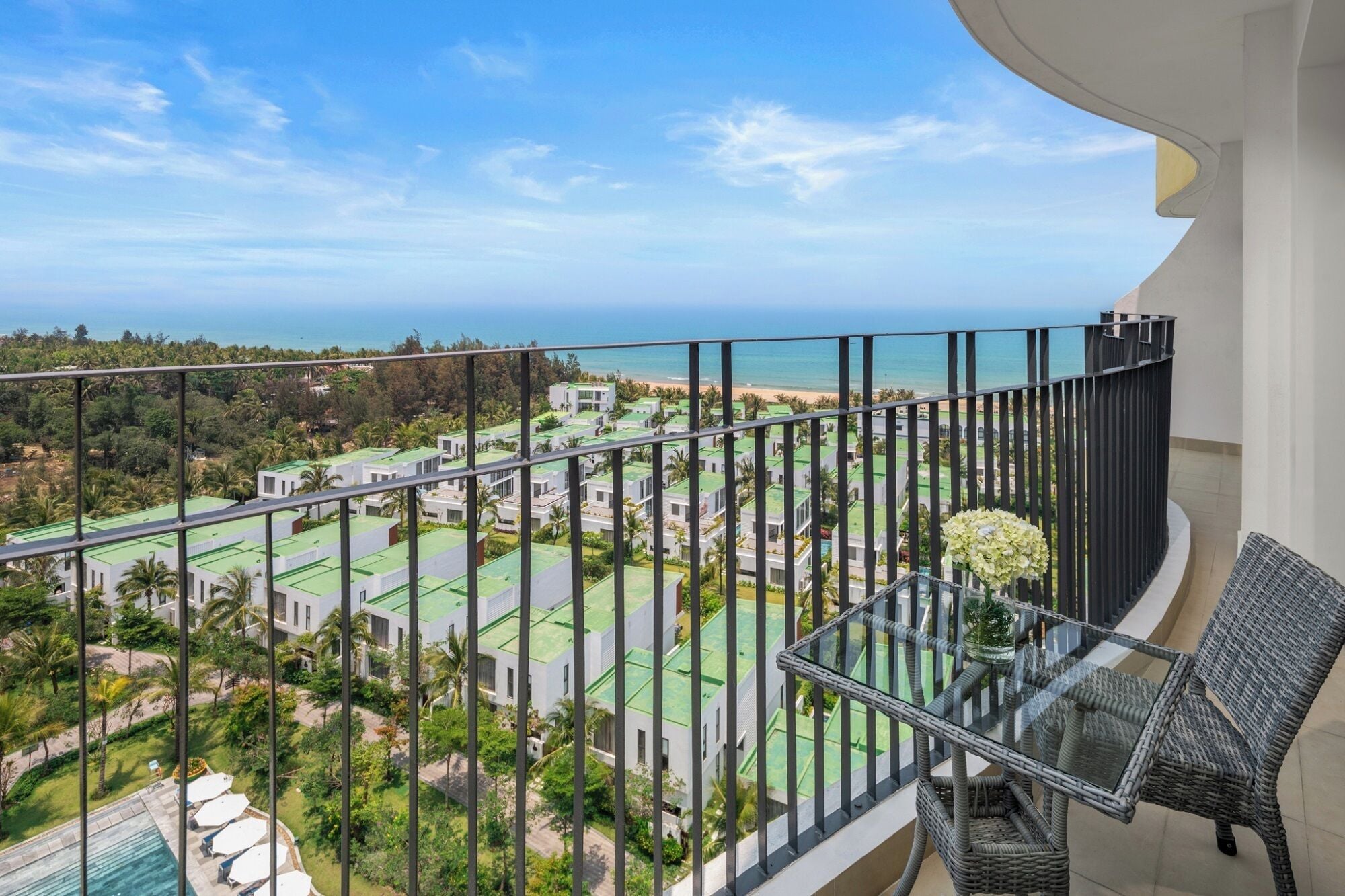 Pemandangan balkon