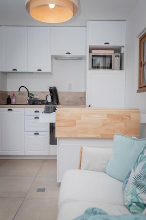 Economy-Apartment, Gartenblick | Eigene Küche