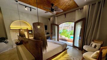 Quarto casal luxo, vista para a piscina | Wi-Fi de cortesia