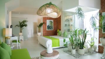 Sábanas de algodón egipcio, ropa de cama de alta calidad y minibar