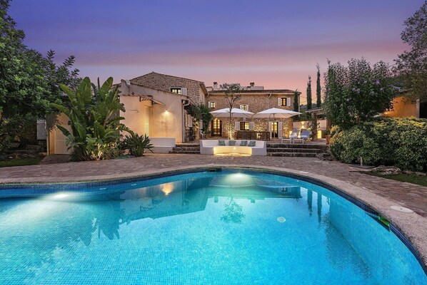 A heated pool