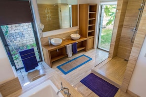 Shower, hair dryer