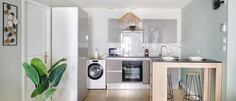 Comfort Apartment, 1 Queen Bed, Kitchen | Private kitchen