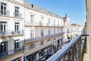 Lyxlägenhet - 1 queensize-säng - kök | Terrass/Patio