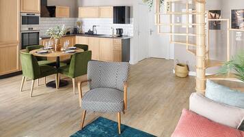 Luxury Duplex, 2 Bedrooms, Kitchen | Living area