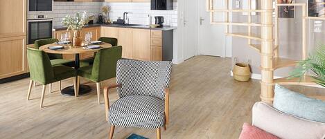 Luxury Duplex, 2 Bedrooms, Kitchen | Living area