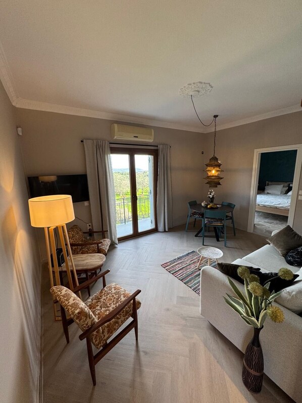 Smart TV, libros y estéreo 