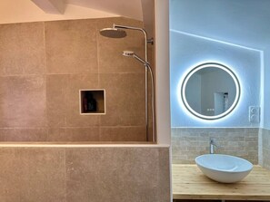 Shower, hair dryer