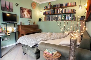 Bügeleisen/Bügelbrett, kostenloses WLAN, Bettwäsche