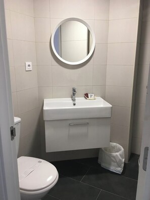 Standard Double Room, Balcony | Bathroom | Shower, towels, soap, shampoo