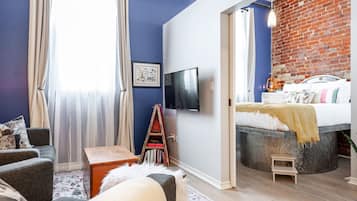 1 makuuhuone, työpöytä, silitysrauta/-lauta, ilmainen Wi-Fi