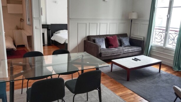 Living area - BnBNook - Chic 2BR - Historic Le Marais and Pompidou (Paris)