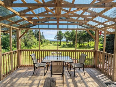 Ocean Front Cozy Cottage Home on Private Beach & Boardwalk With Pool