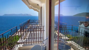 Standaard kamer, balkon, uitzicht op zee | Balkon