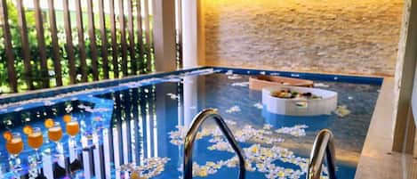Indoor pool, open 6:00 AM to 7:30 PM, lifeguards on site
