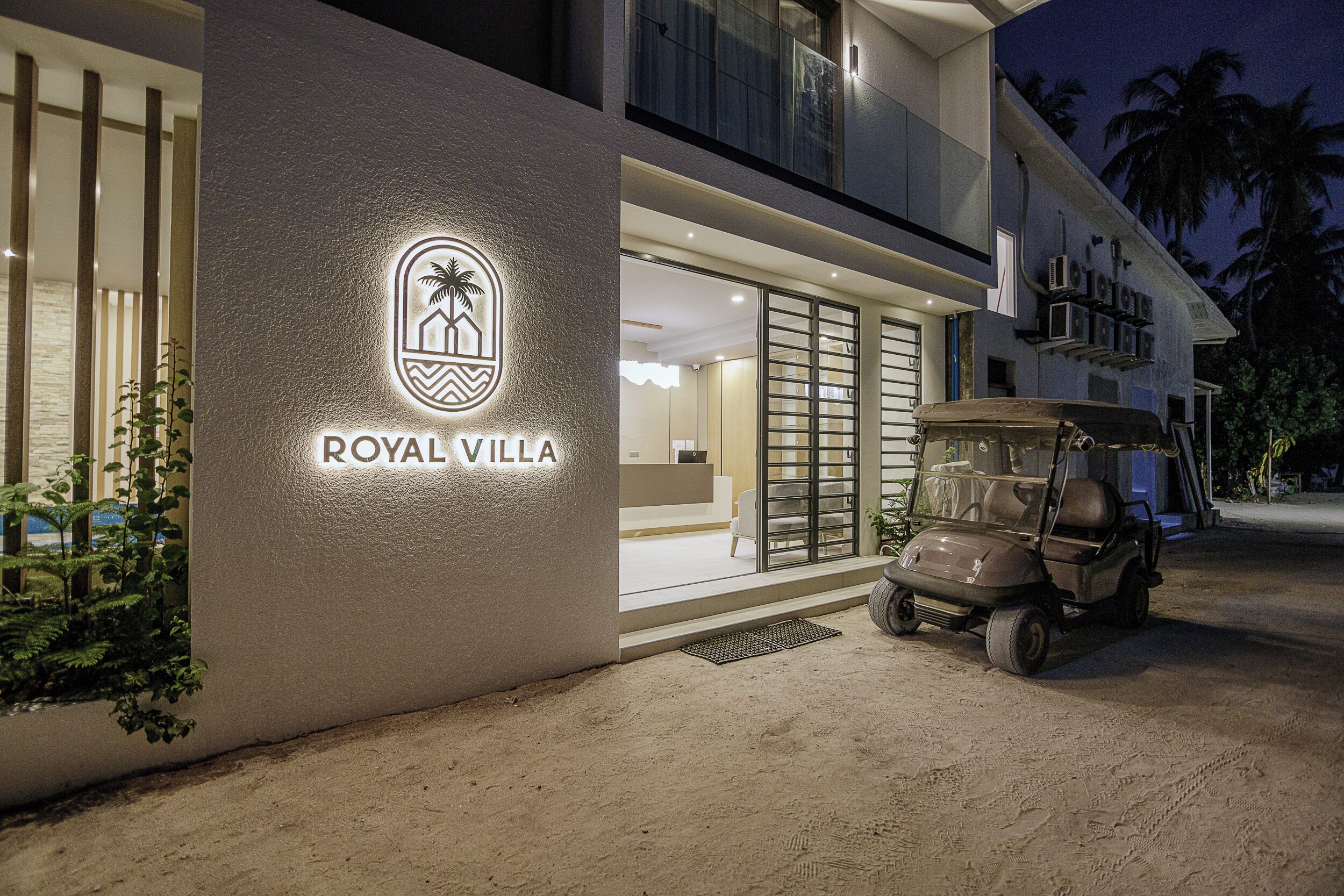 Front of property - evening/night