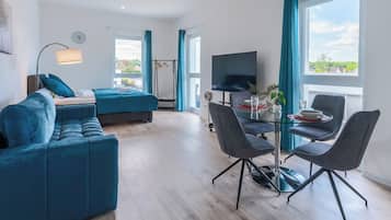 Deluxe-Studio | Bügeleisen/Bügelbrett, kostenlose Babybetten, kostenloses WLAN