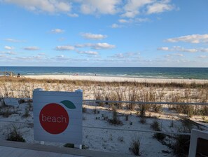 Sun loungers, beach towels