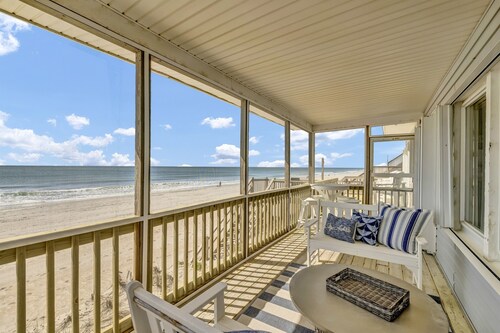 Oceanfront Charm | Classic 1960s Cottage | Screened Porch & Extra Suite
