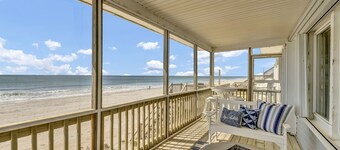 Oceanfront Charm | Classic 1960s Cottage | Screened Porch & Extra Suite