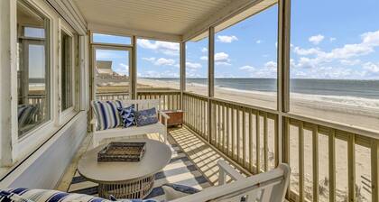 Oceanfront Charm | Classic 1960s Cottage | Screened Porch & Extra Suite