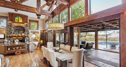 Private Grand Lodge with pool, lake & pickleball courts