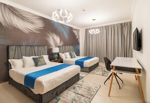 Superior Apartment, 2 Bedrooms, Non Smoking | Peralatan tempat tidur premium, dihias secara berasingan 