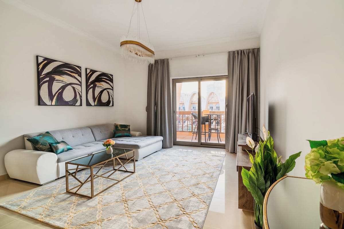 Superior-Apartment, 1 Schlafzimmer, Strandblick | Wohnbereich