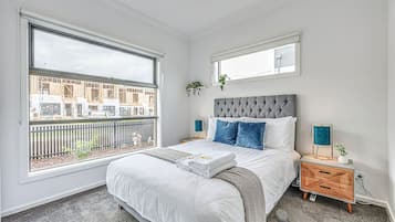 4 bedrooms, iron/ironing board, travel cot, WiFi