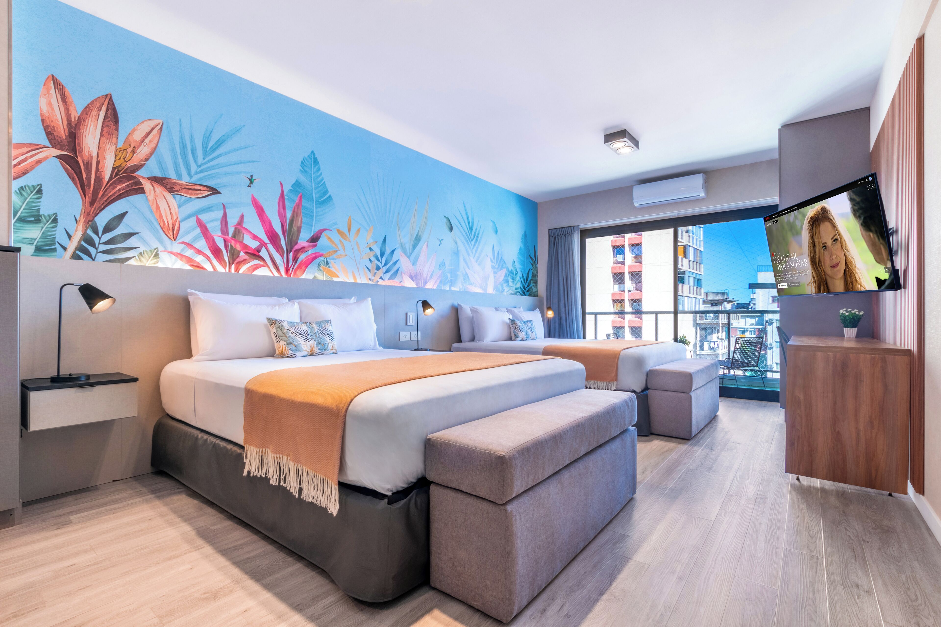 Studio, 2 Queen Beds, Balcony | 1 bedroom, down comforters, in-room safe, free WiFi