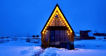 Chill inn kazbegi features accommodation with mountain views, 2 bedroom cabin
