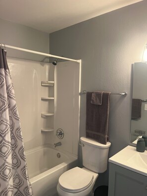 Towels, soap, toilet paper