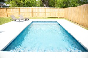 A heated pool