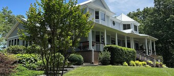 Mountain View’s, dual water fall Koi pond and private theater.