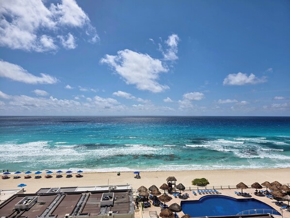 Comfort Apartment, Sea View, Oceanfront | Balcony view