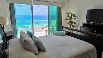 Comfort Apartment, Sea View, Oceanfront | In-room safe, blackout drapes, iron/ironing board, free WiFi