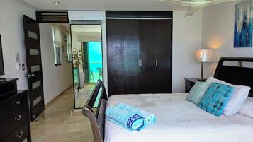 Comfort Apartment, Sea View, Oceanfront | In-room safe, blackout drapes, iron/ironing board, free WiFi