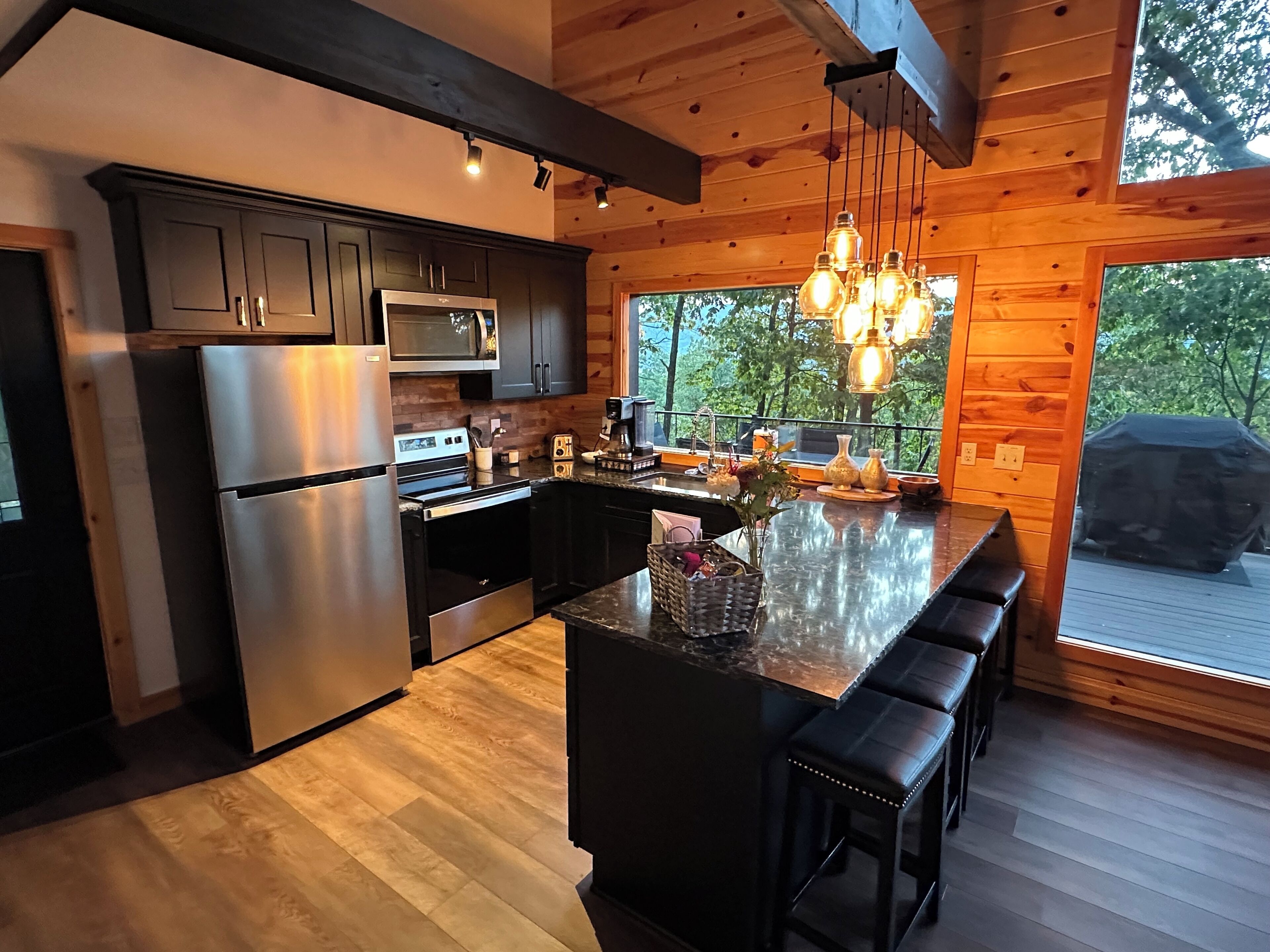 Microwave, oven, stovetop, dishwasher