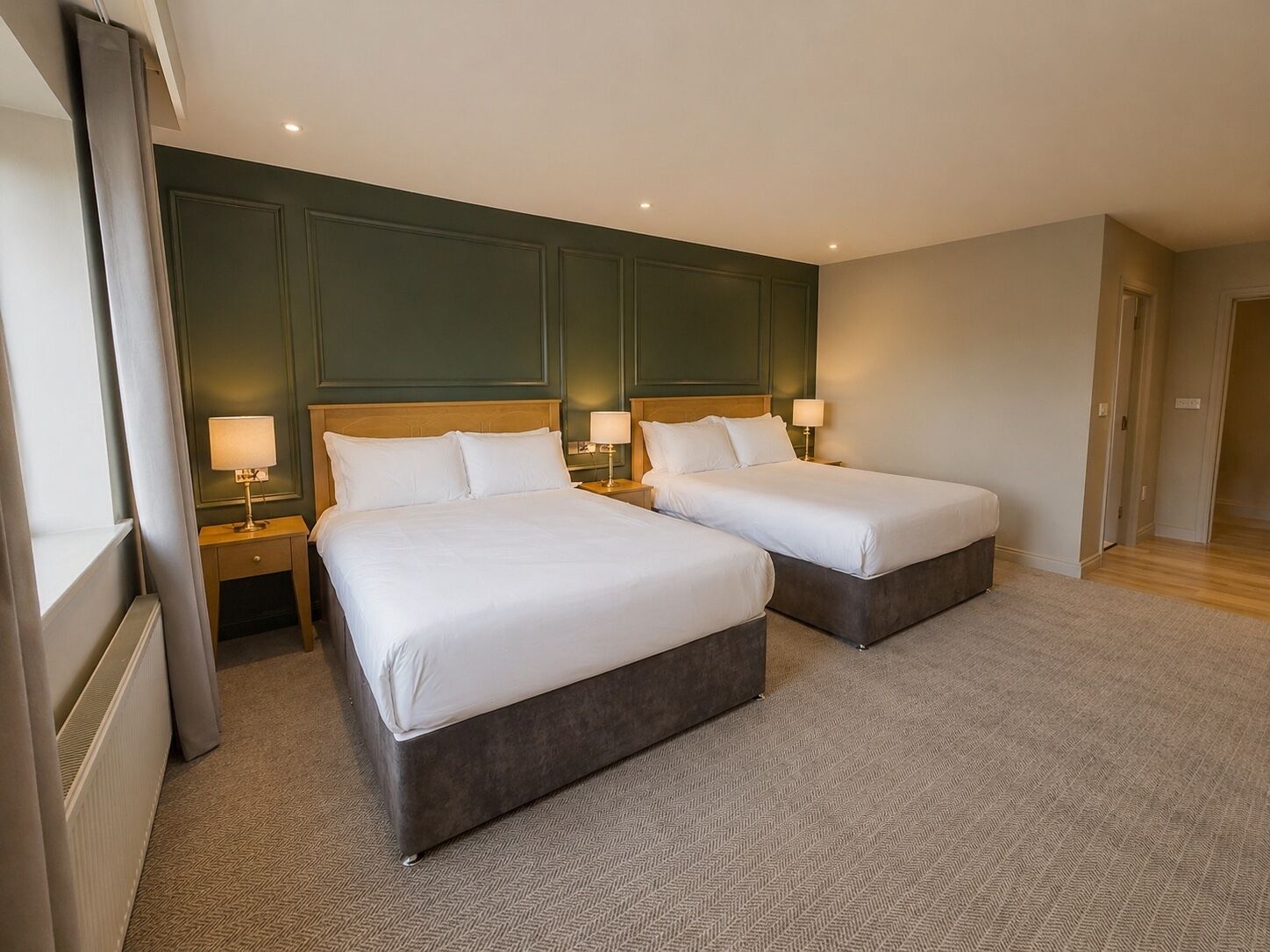 Family Quadruple Room, Garden View | Desk, laptop workspace, soundproofing, free WiFi