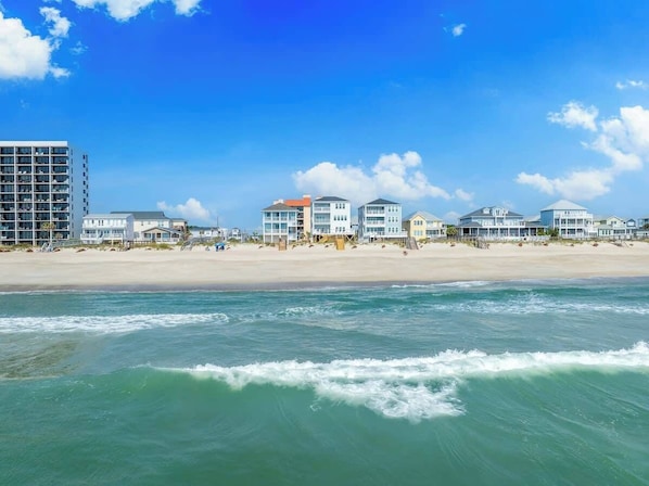 On the beach - Amazing Home!!-Oceanfront-Incredible Views-Heated Pool (Carolina Beach)